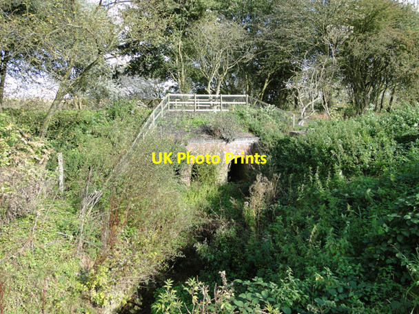 Photo 6"x4" Small bridge under dismantled railway Button's Green c2014