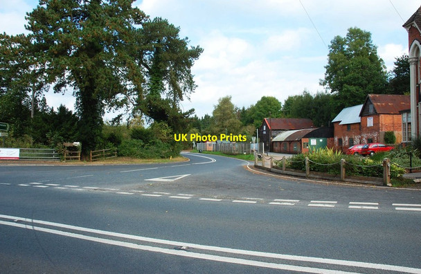 Photo 6"x4" Road junction of the A456 & A443, Newnham Bridge, Worcs Newnham Bridge c2014