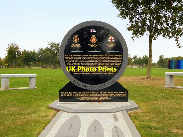 Photo 6"x4" Battle for the River Plate Memorial, National Memorial Arboretum Croxall c2014
