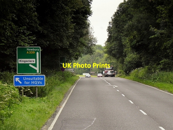 Photo 6"x4" A339, Eastbound near Wolverton Kingsclere c2014