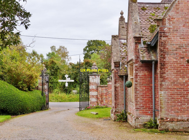Photo 6"x4" Entrance gate and Gatehouse, Edmondsham House and Gardens Edmondsham c2014