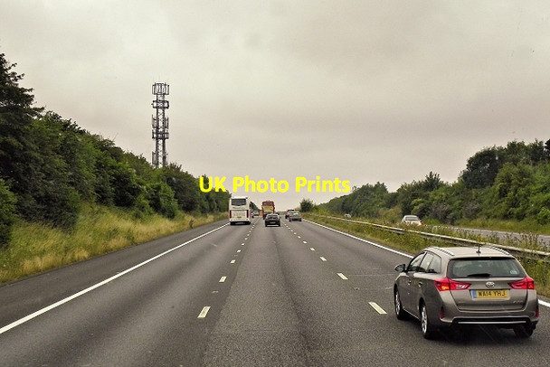 Photo 6"x4" Southbound M3 near Cliddesden Cliddesden c2014