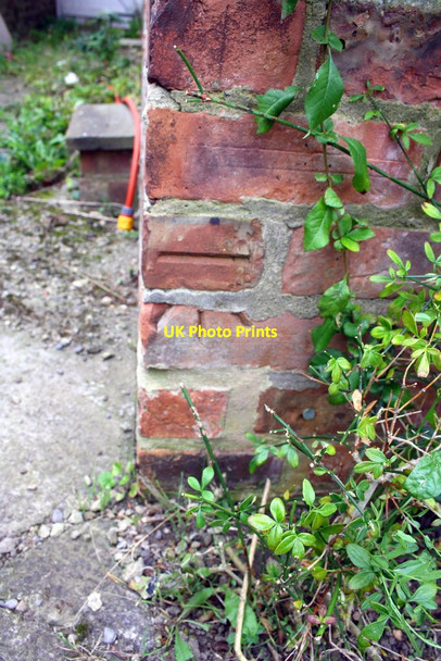Photo 6"x4" Benchmark on 'Low Ash Bank House' Bedale c2014