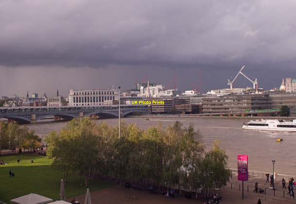 Photo 6"x4" View over Blackfriars from Tate Modern London c2014