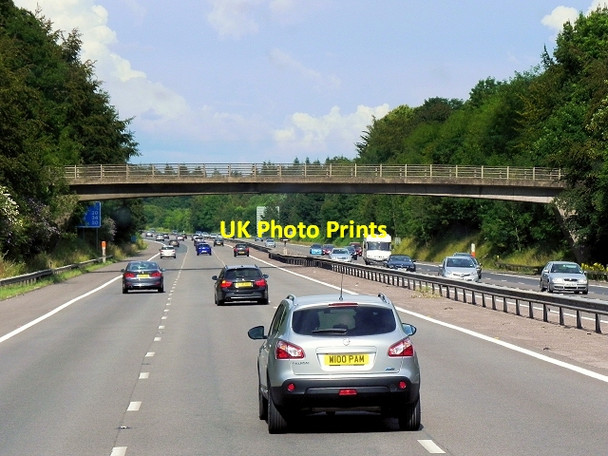 Photo 6"x4" Footbridge over M3 Hatch Warren c2014