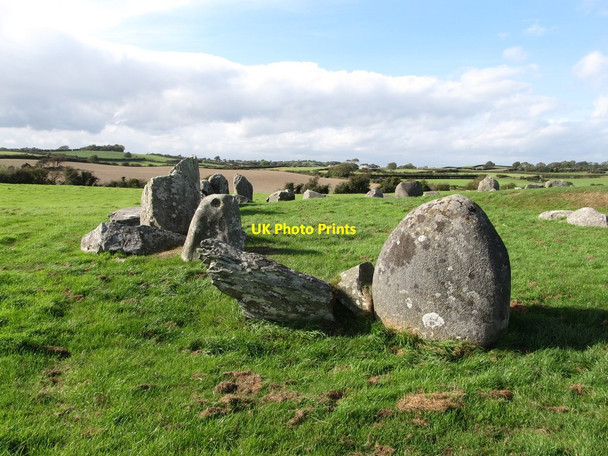 Photo 6"x4" The southwestern section of the Ballynoe Stone Circle Downpatrick c2014