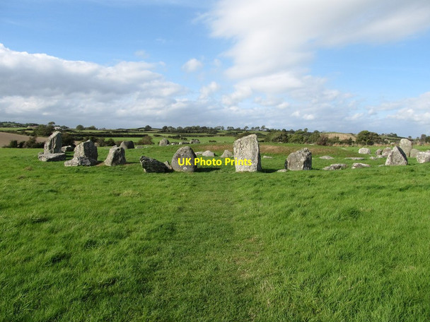 Photo 6"x4" View north-northwest towards the entrance to the Ballynoe Stone Circle Downpatrick c2014