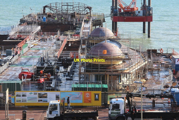 Photo 6"x4" Hastings Pier restoration works Hastings\/TQ8110 c2014