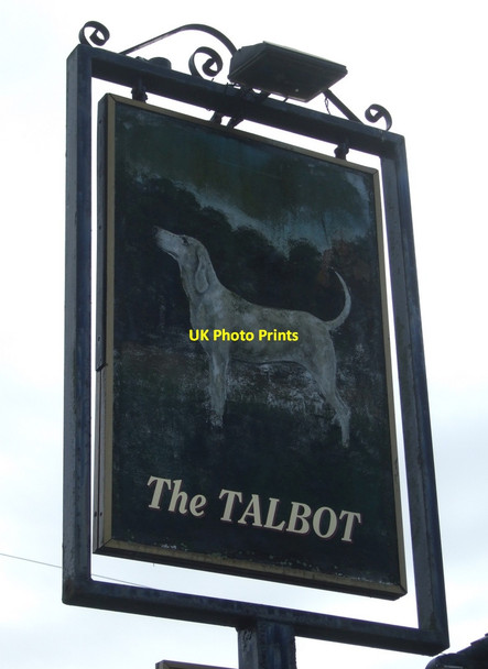 Photo 6"x4" Sign for The Talbot pub Euxton c2014