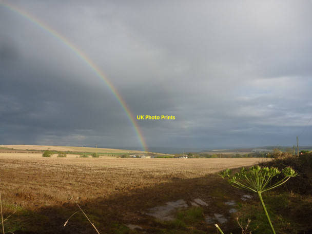 Photo 6"x4" Rural Berwickshire : Rainbow Field Near The Loan, Coldingham Coldingham c2014