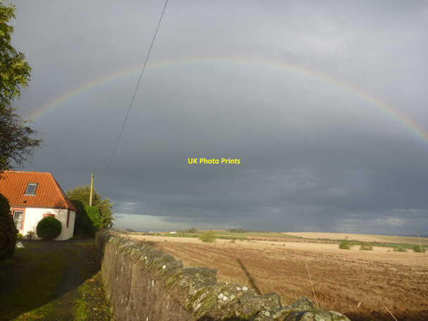Photo 6"x4" Rural Berwickshire : Rainbow At The Loan, Near Coldingham Coldingham c2014