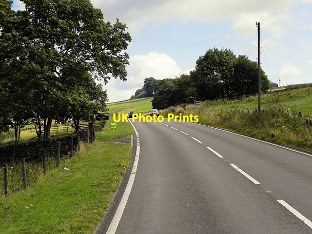 Photo 6"x4" A623 passing Boltedge Farm Sparrowpit c2014