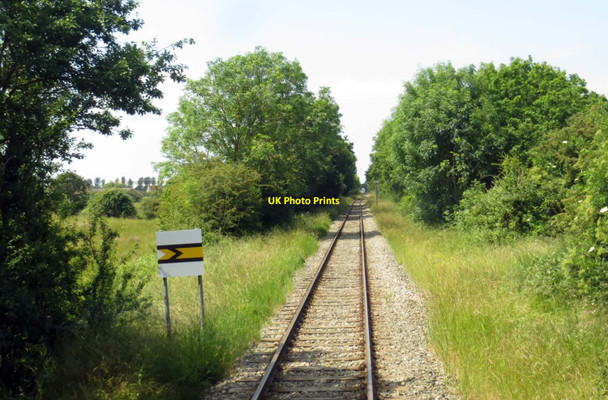Photo 6"x4" The distant signal for Bicester Perimeter Road Crossing Bicester c2014