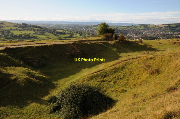 Photo 6"x4" Former quarrying work, Rodborough Common Stroud\/SO8405 c2014