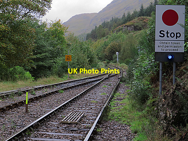 Photo 6"x4" Western exit from Glenfinnan Station Glenfinnan c2014