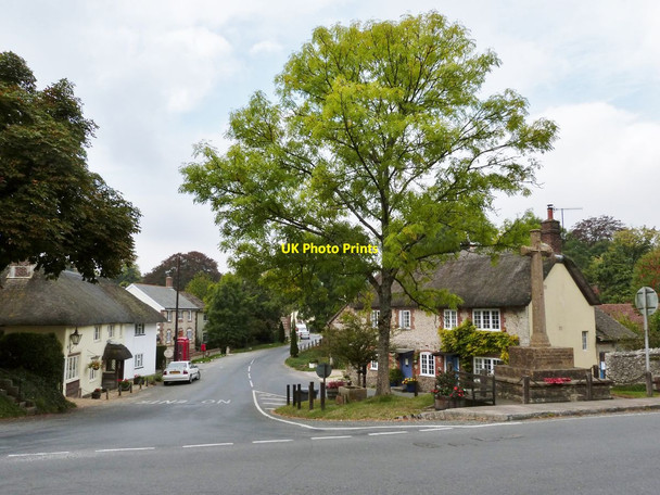 Photo 6"x4" Looking down Rectory Road. The road to Charminster, Piddlehinton Piddlehinton c2014