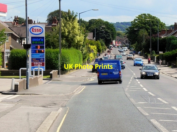 Photo 6"x4" Esso Petrol Station, Chatsworth Road Brookside\/SK3570 c2014