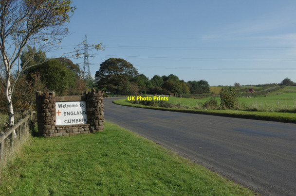 Photo 6"x4" Welcome to England Cumbria Springfield\/NY3268 c2014