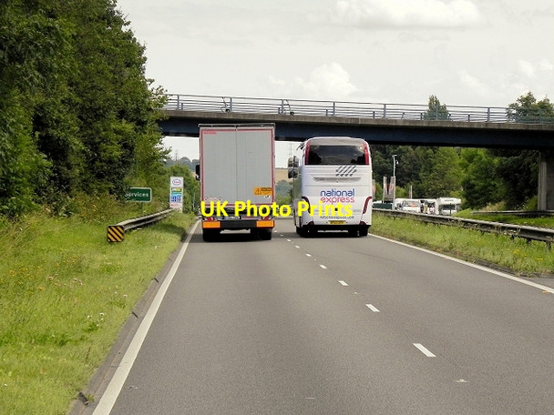 Photo 6"x4" Eastbound A617, Shire Lane bridge Owlcotes c2014