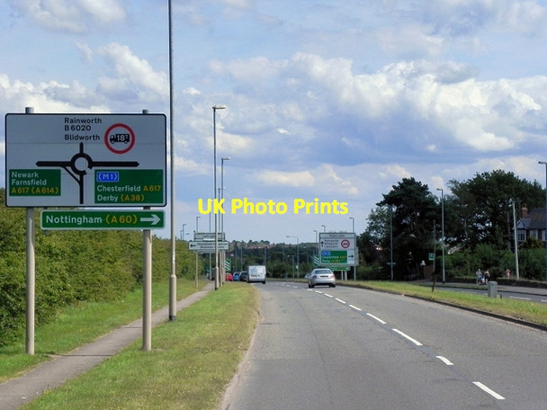 Photo 6"x4" A6191, Southwell Road West, near Rainworth Rainworth c2014