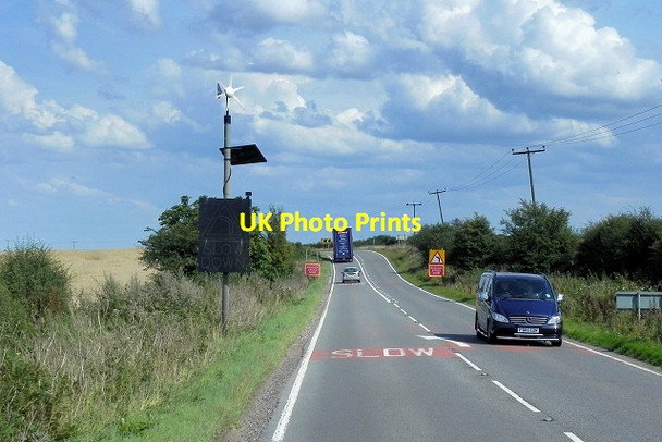 Photo 6"x4" Kirklington Road (A617) White Post\/SK6257 c2014