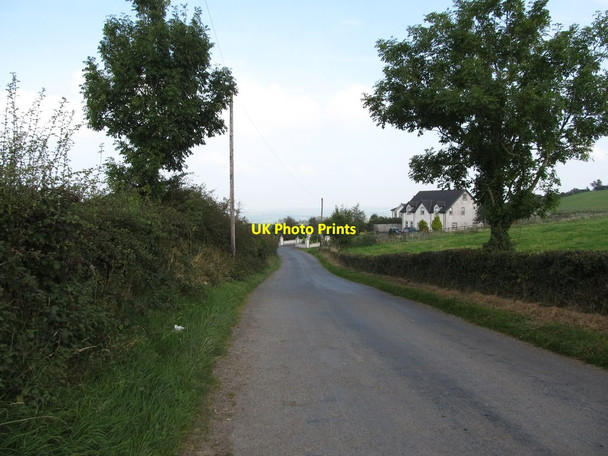 Photo 6"x4" Shaughan Road commencing its descent towards the A25 Belleek\/H9827 c2014
