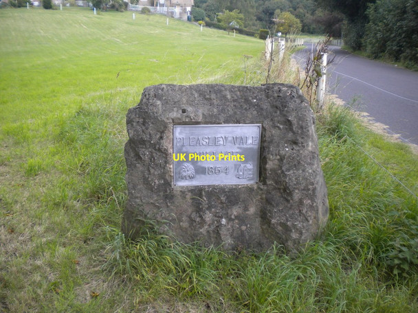 Photo 6"x4" Village sign, Pleasley Vale Mansfield Woodhouse c2014
