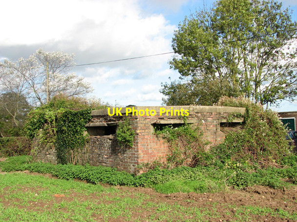 Photo 6"x4" Pillbox beside Fritton Lane Fritton\/TG4018 c2014 P2