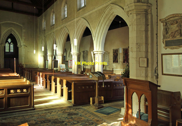 Photo 6"x4" St Mary Magdalene, Madingley - North arcade Madingley c2014