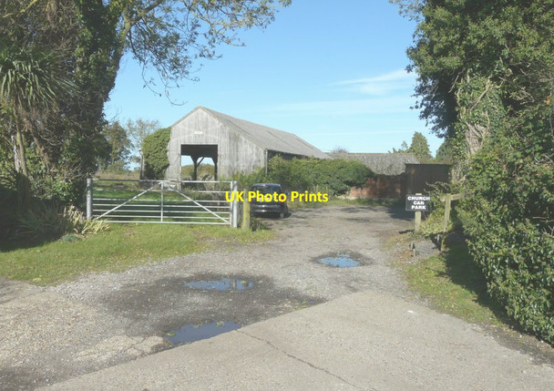 Photo 6"x4" St Margaret\u00e2\u0080\u0099s church carpark Womenswold c2014