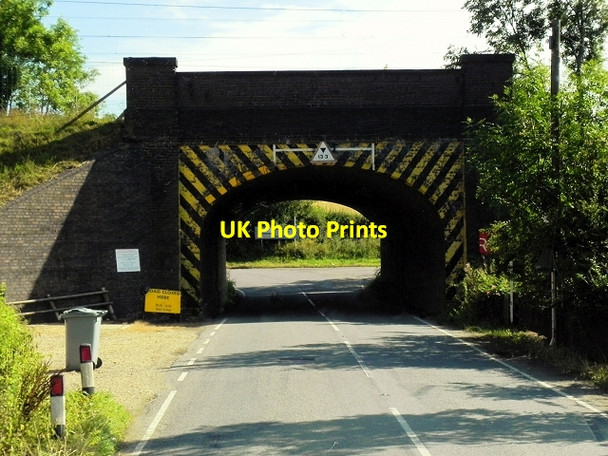 Photo 6"x4" High Dike, East Coast Main Line Underpass Great Ponton c2014