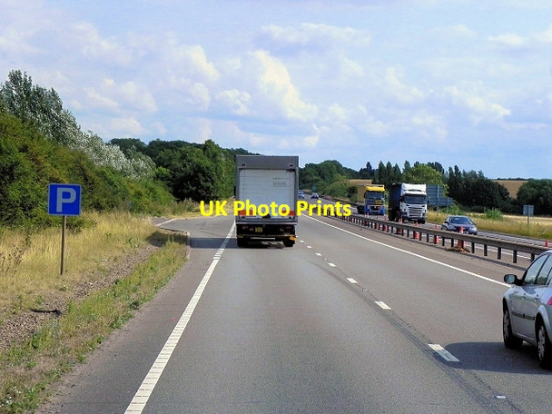 Photo 6"x4" Layby on Southbound A1 near Winthorpe Newark-on-Trent c2014