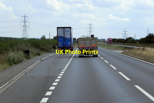 Photo 6"x4" Layby on Southbound A1 Askerton Hill c2014
