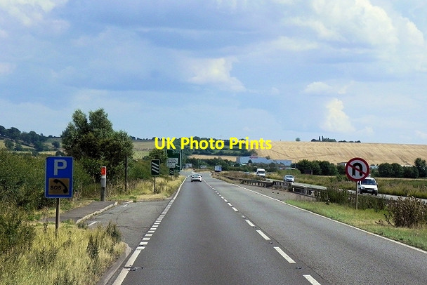 Photo 6"x4" Layby on Southbound A1 near Marston Marston\/SK8943 c2014