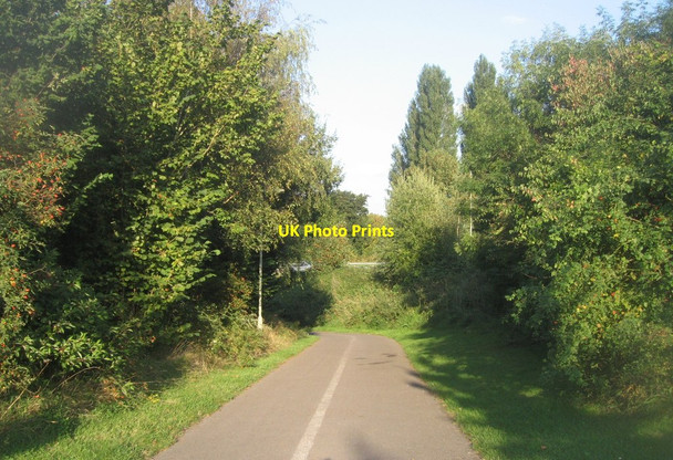 Photo 6"x4" Cycle path by Wickes Basingstoke c2014