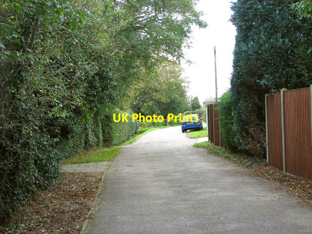 Photo 6"x4" Briar Lane as seen from Church Road Swainsthorpe c2014