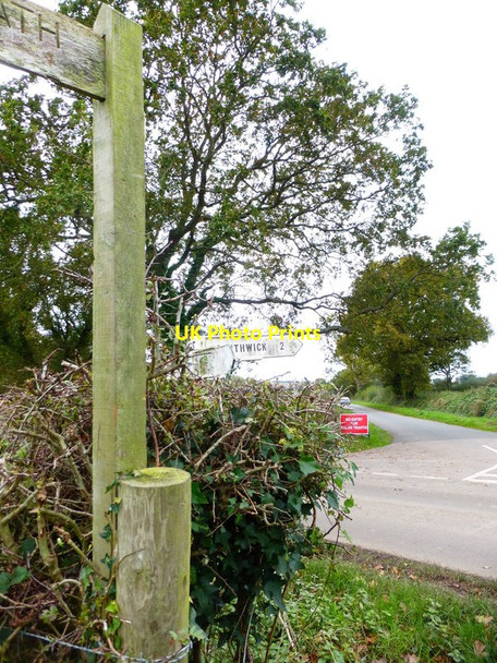 Photo 6"x4" Junction of Pigeon House and Pitymoor Lanes see from footpath Southwick\/SU6208 c2014