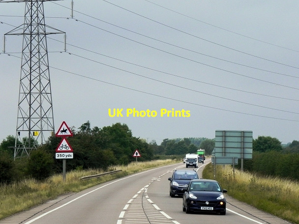 Photo 6"x4" Power Lines Crossing the A52 near Bottesford Bottesford\/SK8038 c2014