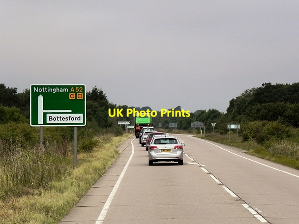 Photo 6"x4" Westbound A52 approaching Orston Grange Bottesford\/SK8038 c2014