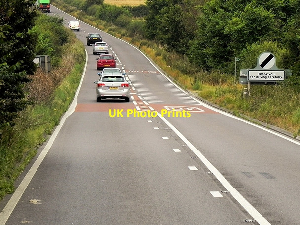 Photo 6"x4" Westbound A52 leaving Elton on the Hill Elton on the Hill c2014
