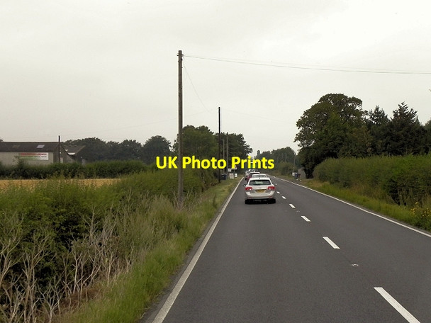 Photo 6"x4" A52 passing Whatton Lodge farm Whatton-in-the-Vale c2014