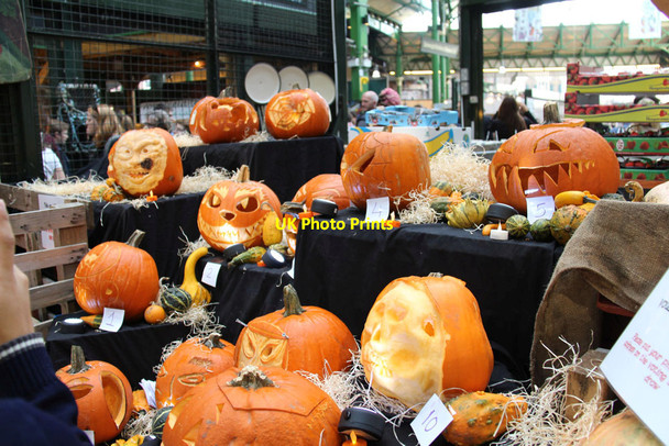 Photo 6"x4" Pumpkins in Borough Market London c2014 P1