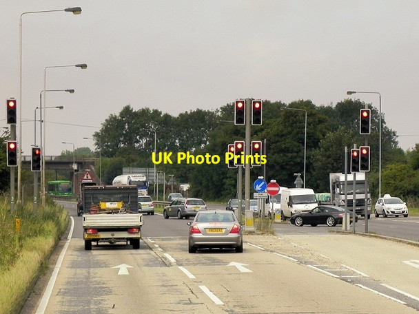Photo 6"x4" Traffic Lights, Radcliffe on Trent Bypass Bassingfield c2014