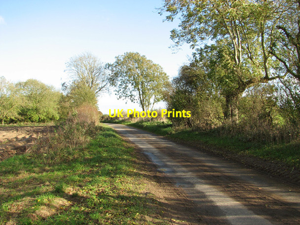 Photo 6"x4" View east along Rudham Road Little Massingham c2014