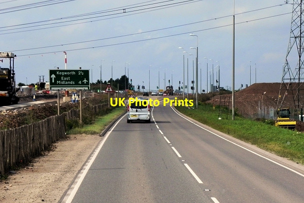 Photo 6"x4" A453 Improvement Works at Ratcliffe on Soar Ratcliffe on Soar c2014