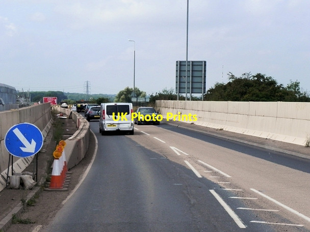 Photo 6"x4" A453 Improvement Works near Parkway Junction Ratcliffe on Soar c2014