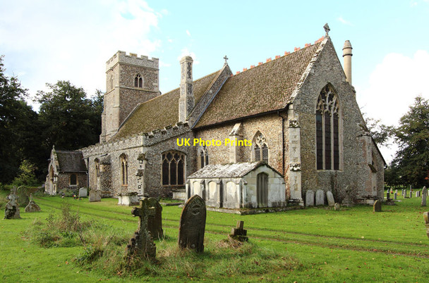 Photo 6"x4" St George, Shimpling Mill Hill\/TL8551 c2014