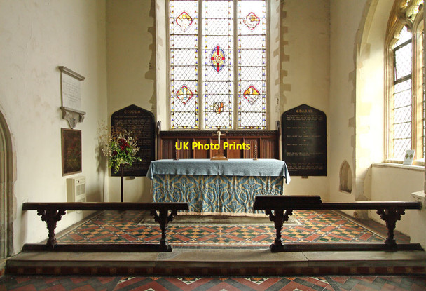 Photo 6"x4" St George, Shimpling - Sanctuary Mill Hill\/TL8551 c2014