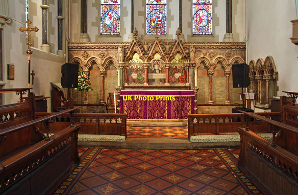 Photo 6"x4" Christ Church, Southgate - Chancel Friern Barnet c2014