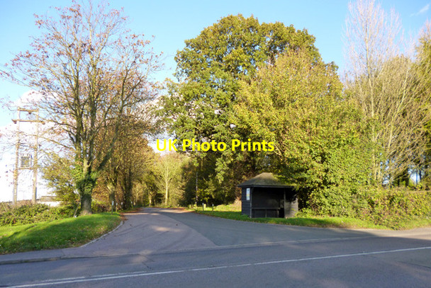 Photo 6"x4" Bus shelter on Hadham Road Green Street\/TL4522 c2014